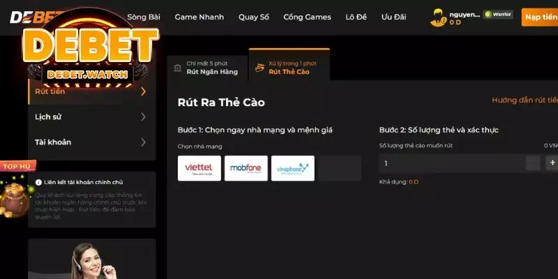 Hướng dẫn cách rút tiền Debet nhanh nhất